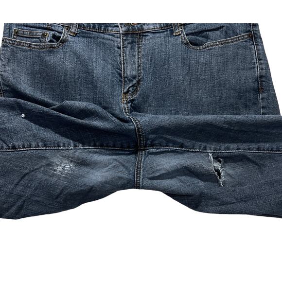 Denim Blue Jean Fabric Crafting Crafting Quilting Sewing Upcycle Plus Size 4lb - Picture 6 of 13